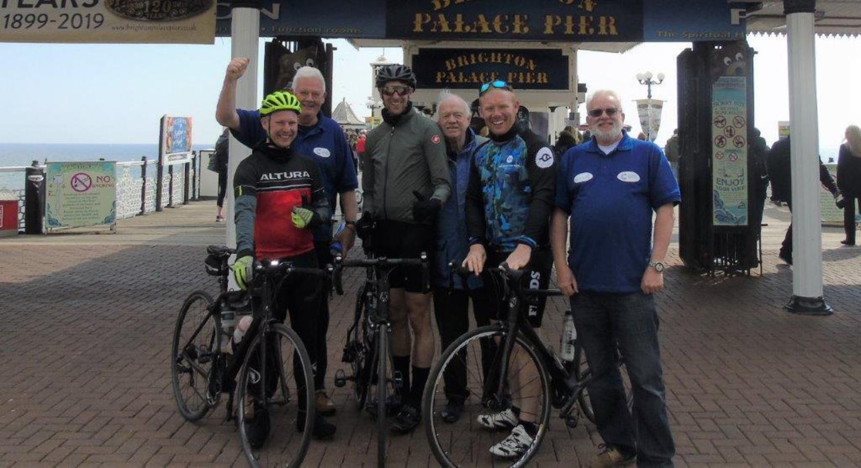Two London Masons complete a Brewood to Brighton 240-mile Charity Road Challenge